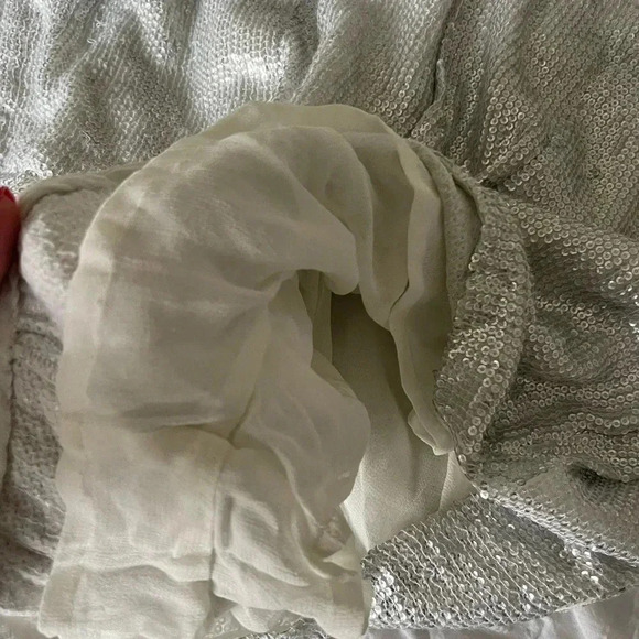 IRO Inaro silver sequin high waisted shorts - Picture 13 of 14